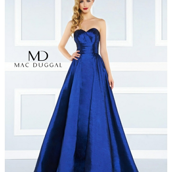 Mac Duggal Strapless Sweetheart A-Line dress - Picture 3 of 11